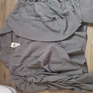 Gray short cardigan size m